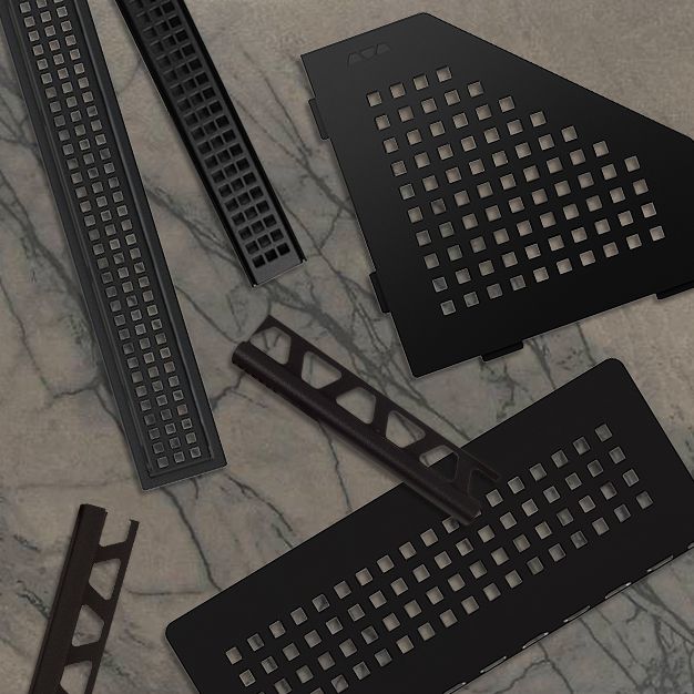 Schluter® MATTE BLACK collection