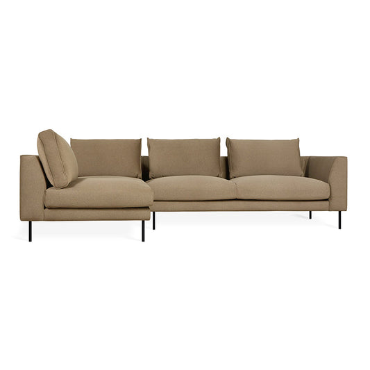 Gus* Modern RENFREW Sectional | Left - Merino Mocha