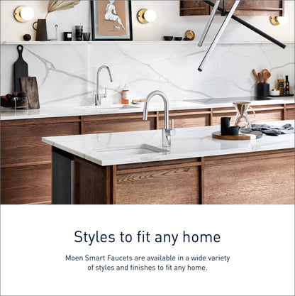 Moen NIO™ Stainless smart kitchen faucet with motion control