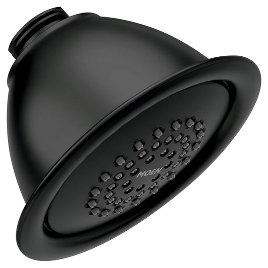 Moen Matte Black 1fx 4-inch showerhead - 6371