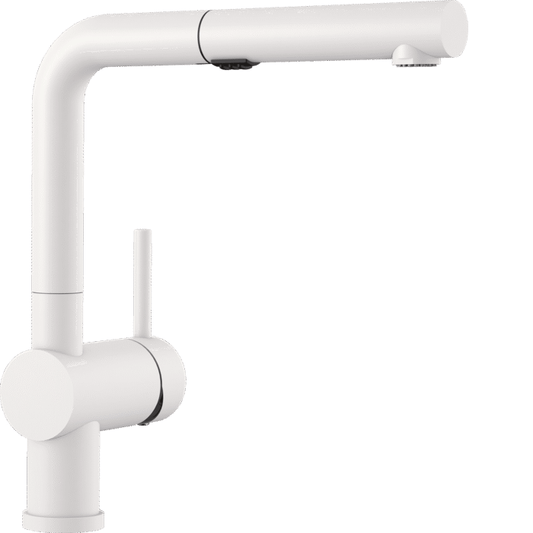 Blanco LINUS White pull out kitchen faucet