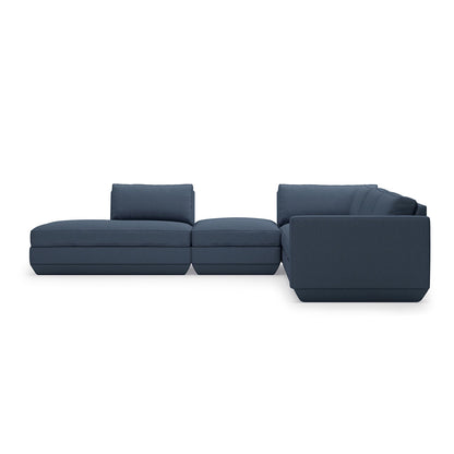 Gus* Modern PODIUM 5PC Seating Group A | Left - Hanson Navy