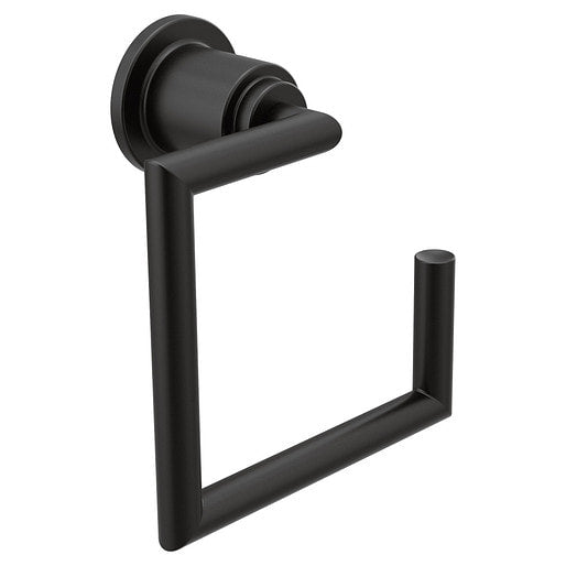 Moen YB0886BL | black Arris towel ring