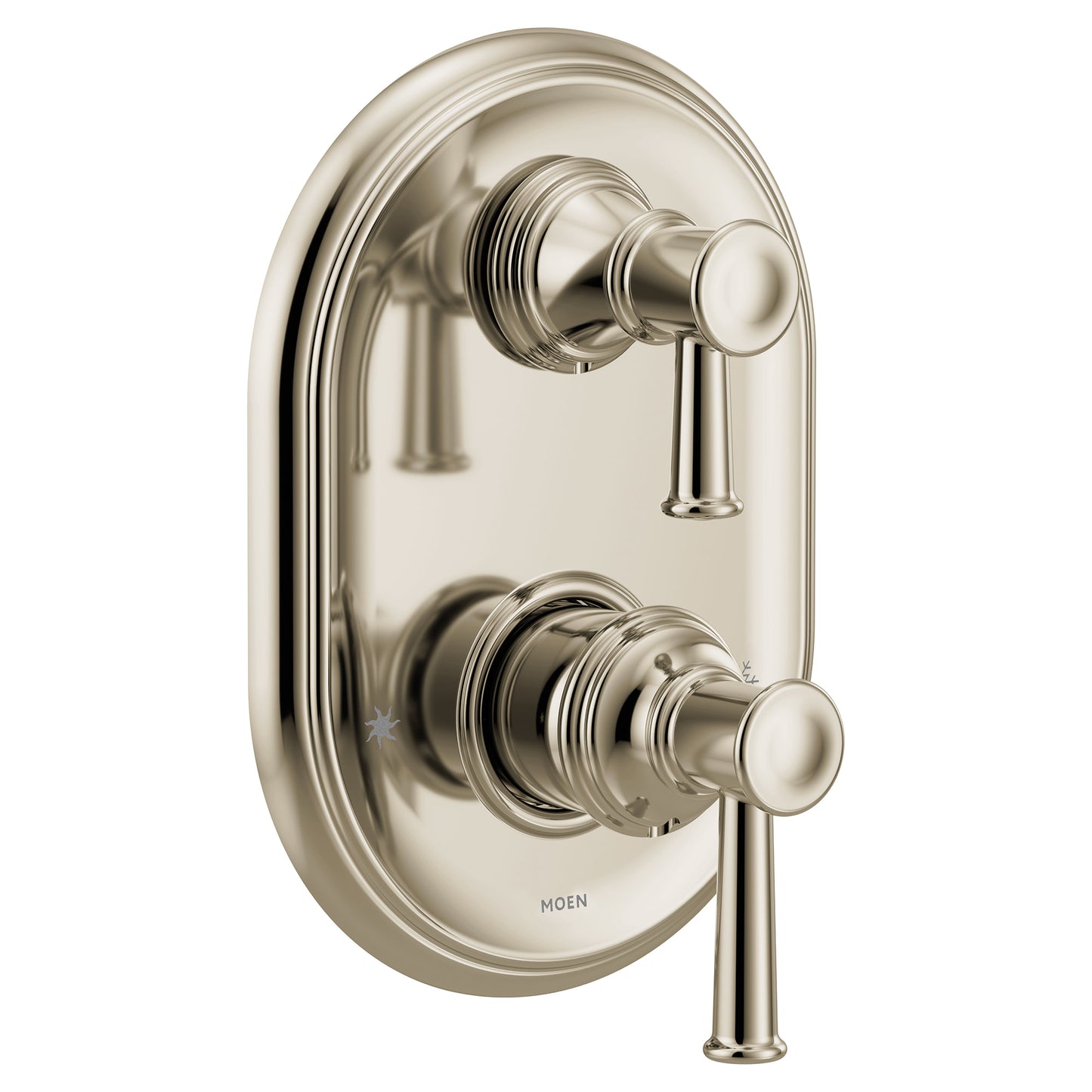 Moen UT3322NL | polished nickel Belfield M-Core 3-Series integrated transfer valve trim