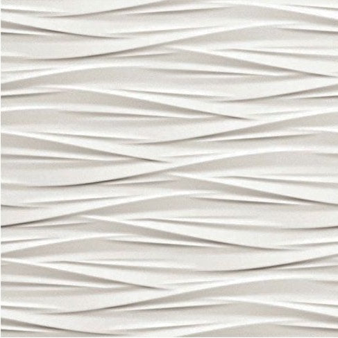 3D WALL DESIGN Wind White 16 x 32 matte wall tile