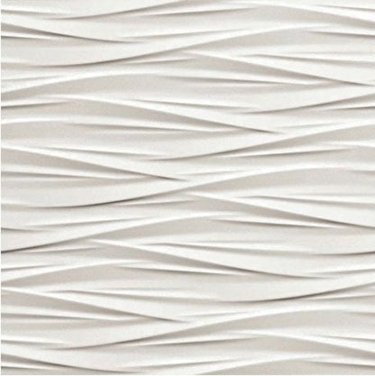 3D WALL DESIGN Wind White 16 x 32 matte wall tile