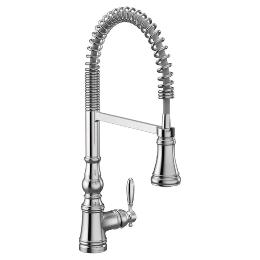 Moen WEYMOUTH® Chrome spring pulldown kitchen faucet