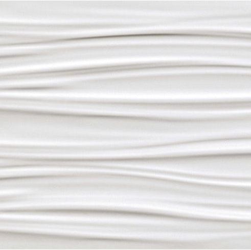 3D WALL DESIGN Ribbon White 16 x 32 matte wall tile