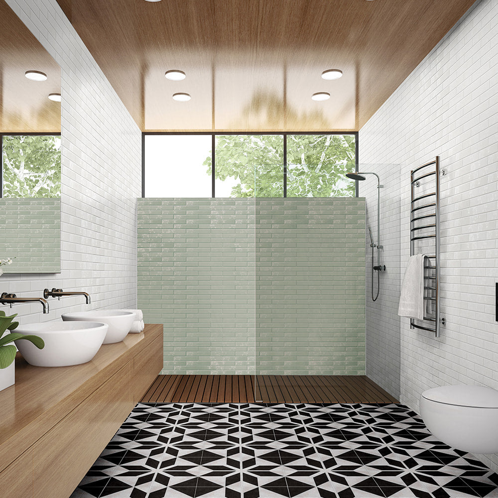 GRACE Petrol 2 x 10 matte tile