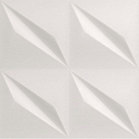 3D WALL DESIGN Flash White 16 x 32 matte wall tile