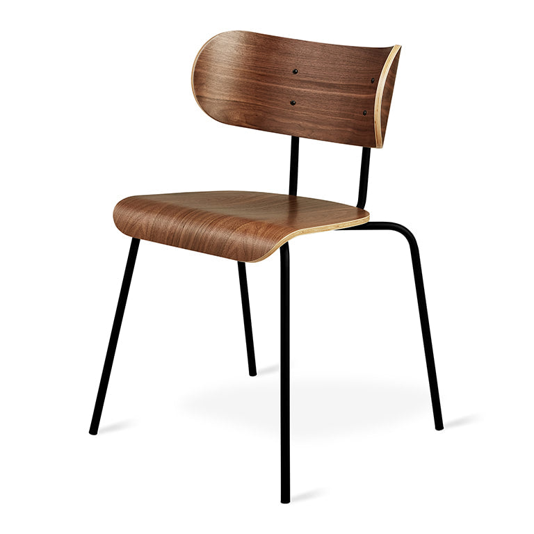 Gus* Modern BANTAM Natural Walnut dining chair