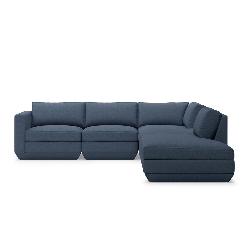 Gus* Modern PODIUM 5PC Seating Group A | Right - Hanson Navy