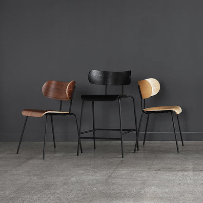 Gus* Modern BANTAM Black Ash dining chair