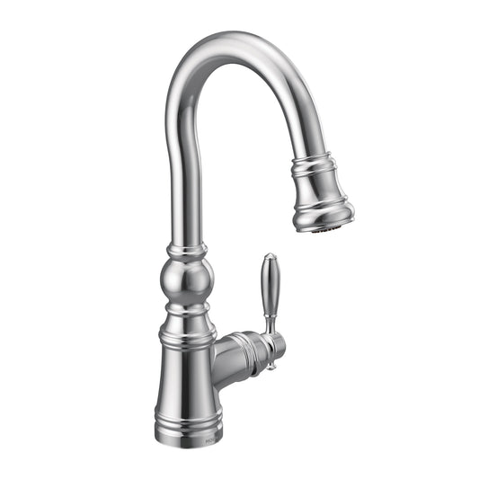 Moen WEYMOUTH Chrome pulldown bar faucet