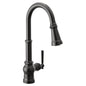 Moen S72003EVBL | black PATERSON smart kitchen faucet