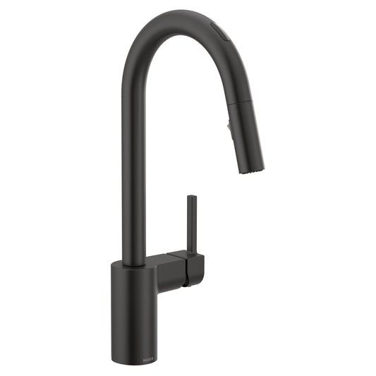 Moen ALIGN® Matte Black smart kitchen faucet