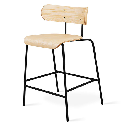 Gus* Modern BANTAM Blonde Ash counter stool