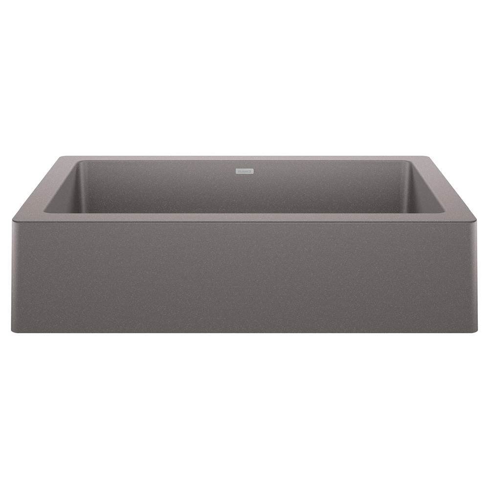 Blanco VINTERA 30 Metallic Gray Silgranit super single farmhouse kitchen sink