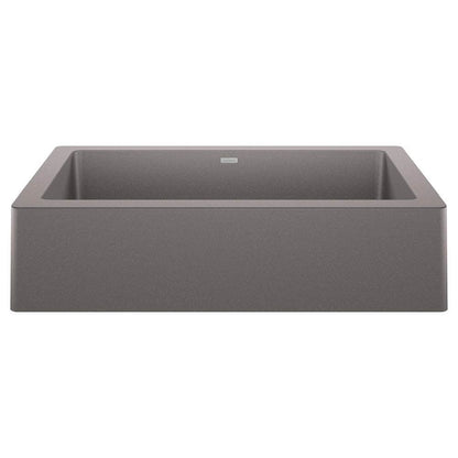 Blanco VINTERA 30 Metallic Gray Silgranit super single farmhouse kitchen sink