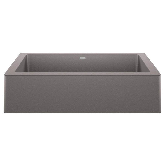 Blanco VINTERA 30 Metallic Gray Silgranit super single farmhouse kitchen sink