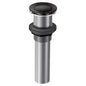 Moen Matte Black metal drain assembly