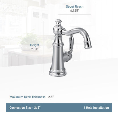 Moen WEYMOUTH Chrome bar faucet