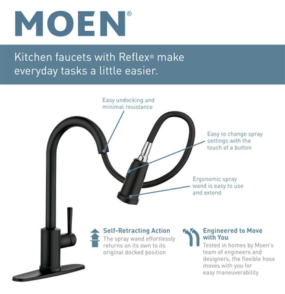 Moen WEYMOUTH Oil Rubbed Bronze smart kitchen faucet