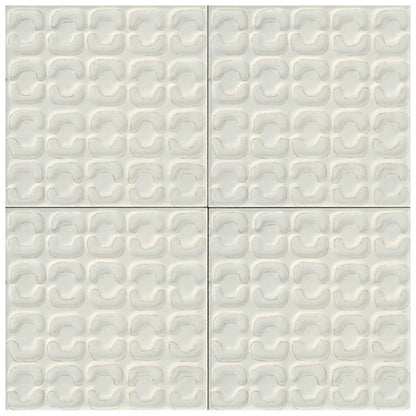 MEMORIA Bianco 6 x 6 matte porcelain wall tile