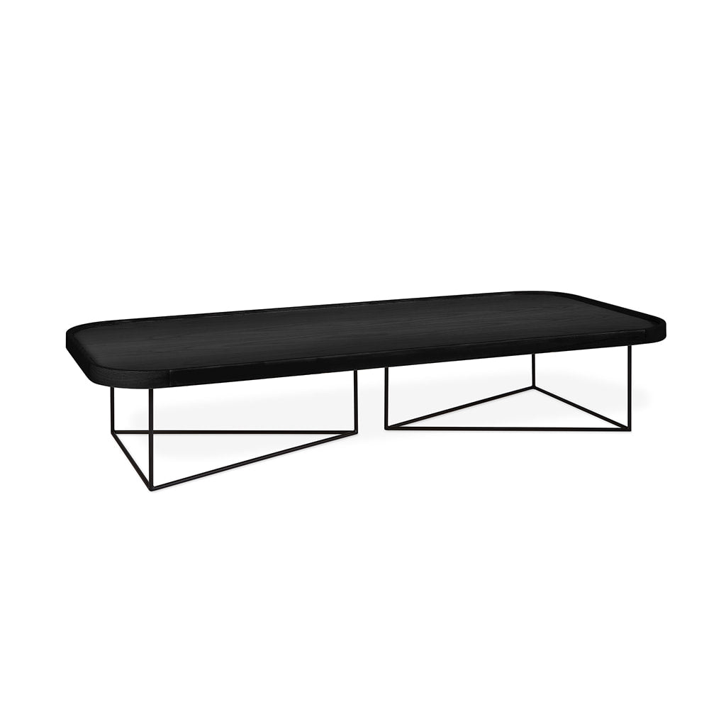 Gus* Modern PORTER Black Ash rectangular coffee table