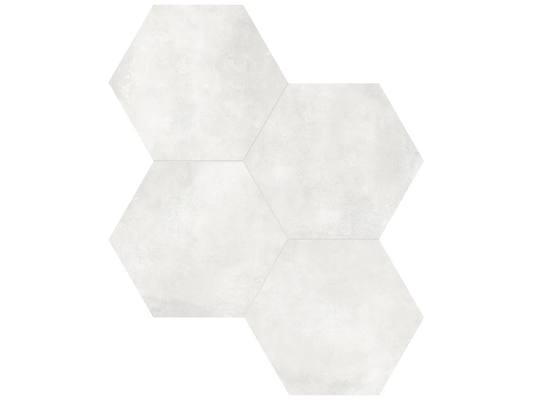 FORM  ivory 7 x 8 hexagon matte porcelain tile