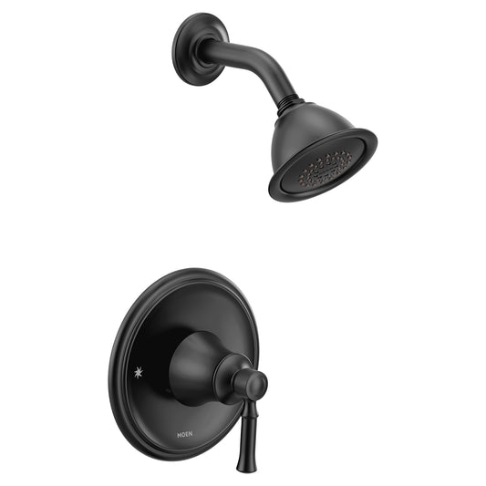 Moen T2182BL | black Dartmoor Posi-Temp shower faucet