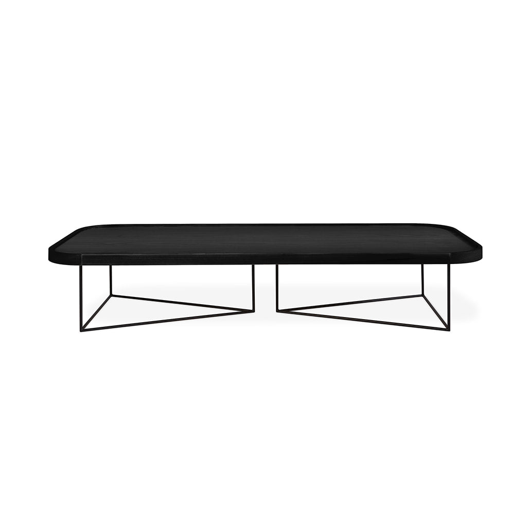 Gus* Modern PORTER Black Ash rectangular coffee table