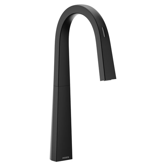 Moen S70005EV2BL | black NIO™ smart kitchen faucet with motion control *handle-free*