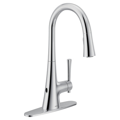 Moen 9126EWC | chrome KURV hands-free kitchen faucet