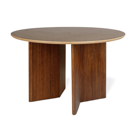 Gus* Modern ATWELL Natural Walnut round dining table