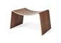 Gus* Modern WAVE walnut stool