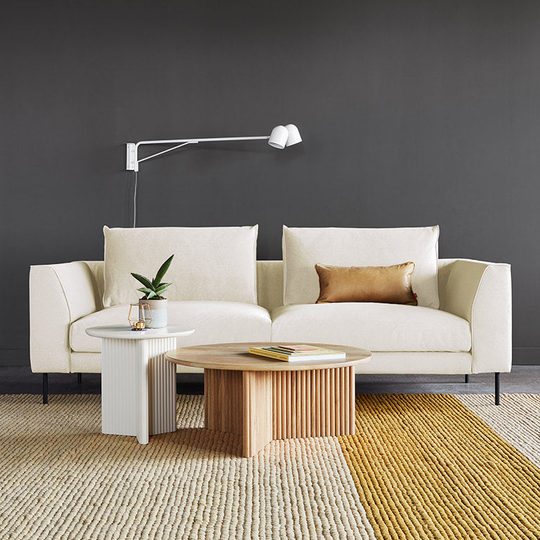 Gus* Modern RENFREW Merino Cream sofa