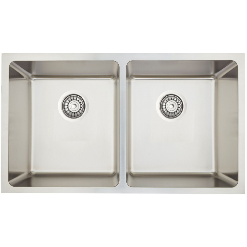 Bosco STANDARD SERIES two equal bowl stainless steel kitchen sink