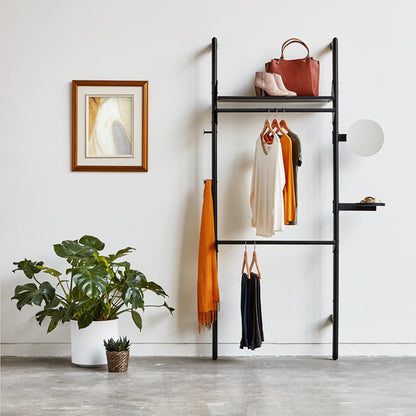 Gus* Modern BRANCH-1 Black Ash wardrobe unit