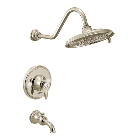 Moen WEYMOUTH® Polished Nickel Posi-Temp tub & shower faucet / S1311