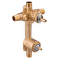 Moen POSI-TEMP® valve with integrated transfer