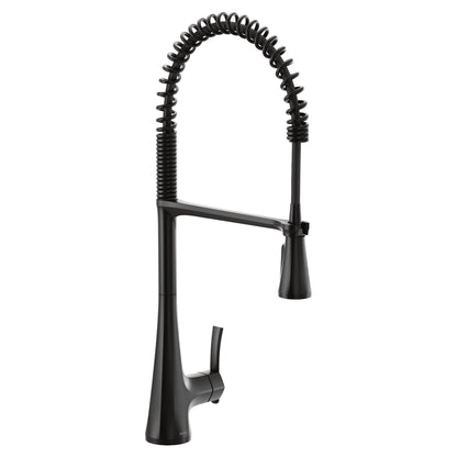 Moen S5235BL | black Sinema pulldown kitchen faucet