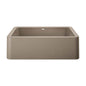 Blanco IKON 33 Truffle Silgranit super single farmhouse kitchen sink