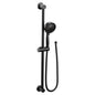 Moen Matte Black 4fx handheld shower with slide bar