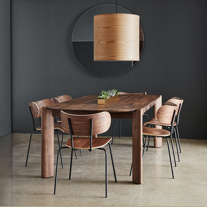 Gus* Modern BANTAM Natural Walnut dining chair