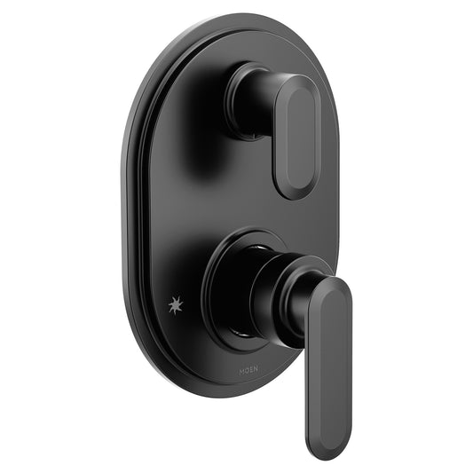 Moen UT33341BL | black Greenfield M-Core 3-Series integrated transfer valve trim