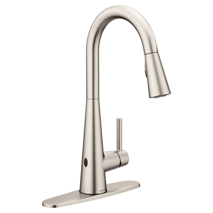 Moen SLEEK® Stainless hands-free kitchen faucet