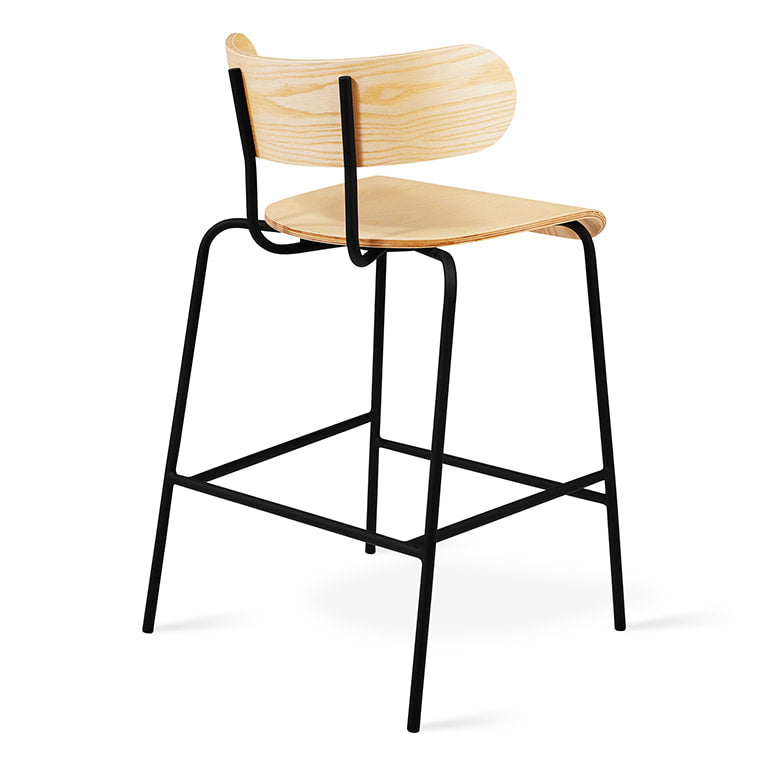 Gus* Modern BANTAM Blonde Ash counter stool