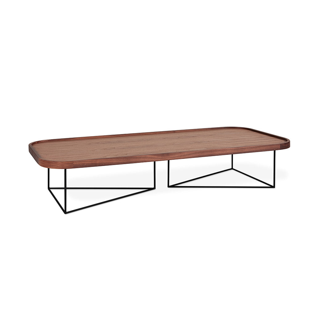 FLOOR MODEL | Gus* Modern PORTER Natural Walnut rectangle coffee table rectangle