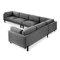 Gus* Modern SILVERLAKE Andorra Pewter xl sectional (right)
